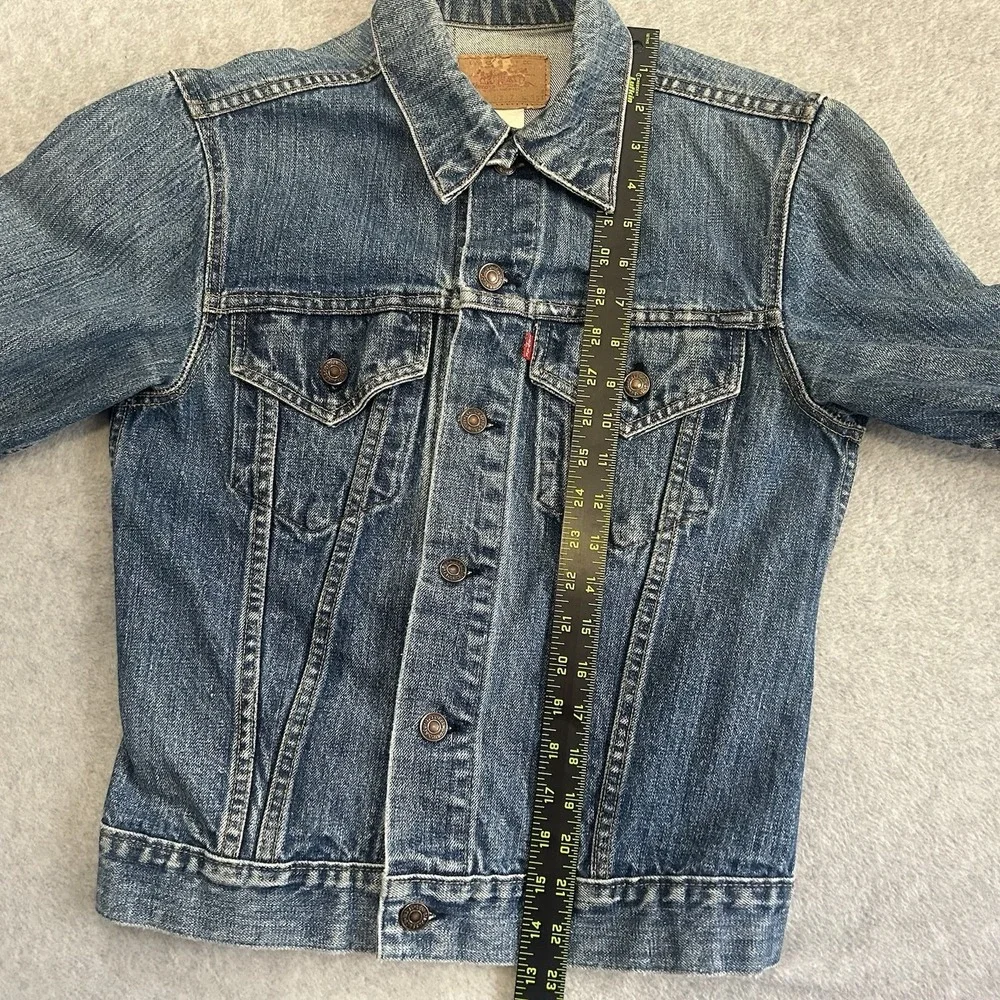 Vintage Levis Jacket Mens Small Type 3 Denim Trucker Made In USA 80s